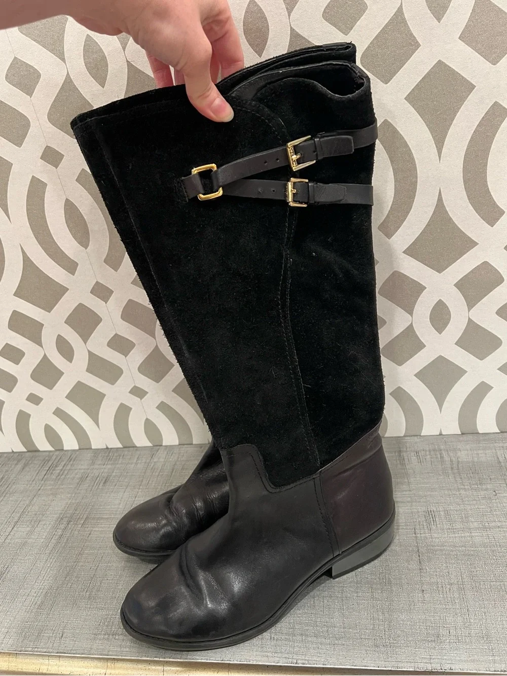 Lauren Ralph Lauren Wide Calf Black Boots